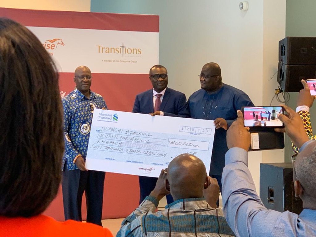 Enterprise Group donates ¢100K cash, ¢20m insurance cover to Noguchi, Ridge Hospital and Ghana Health Service