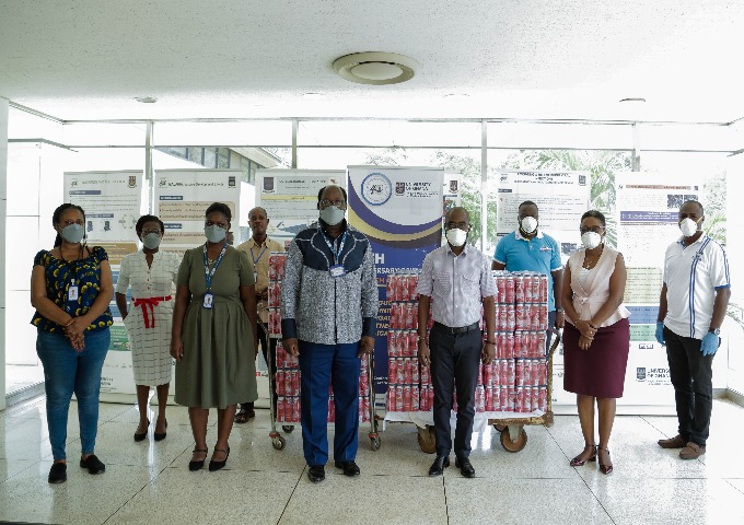 FanMilk Ghana donates to Noguchi, Ridge Hospital in support of Covid-19 fight