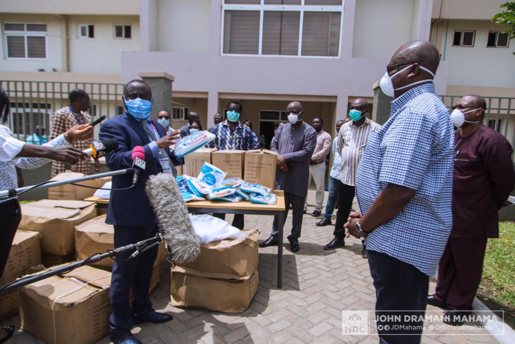 Mahama supports Korle Bu with Personal Protective Equipment