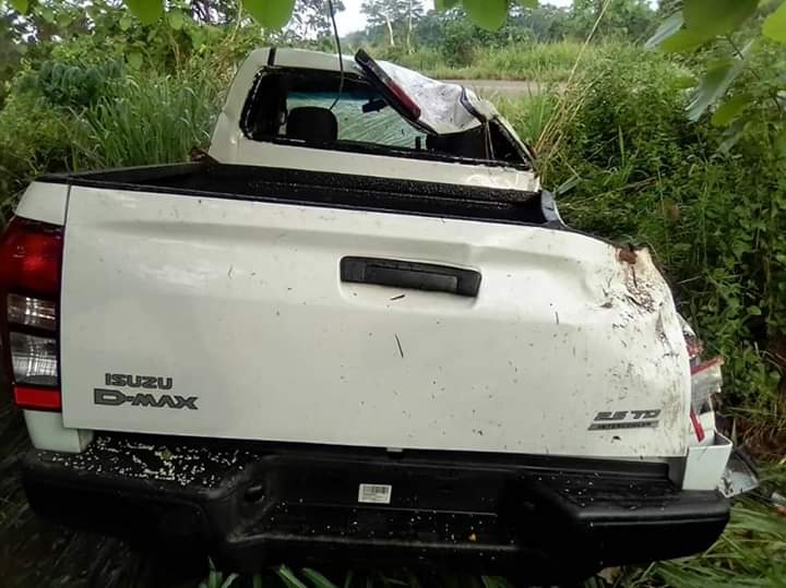 Biakoye Education Directorate pickup involved in an accident