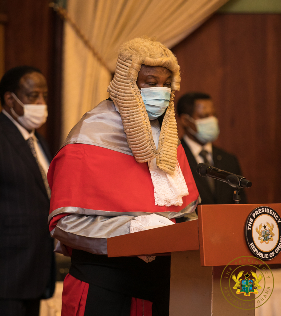 Akufo-Addo swears in Supreme Court Justices Honyenuga and Tanko Amadu