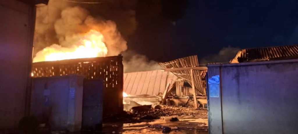 Fire destroys Royal Foam factory at Ayigya