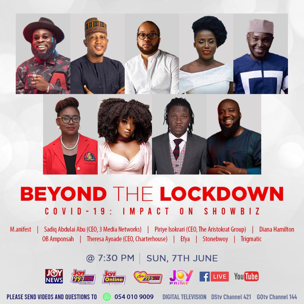 JoyNews' Beyond The Lockdown to explore impact of Covid-19 on showbiz June 7
