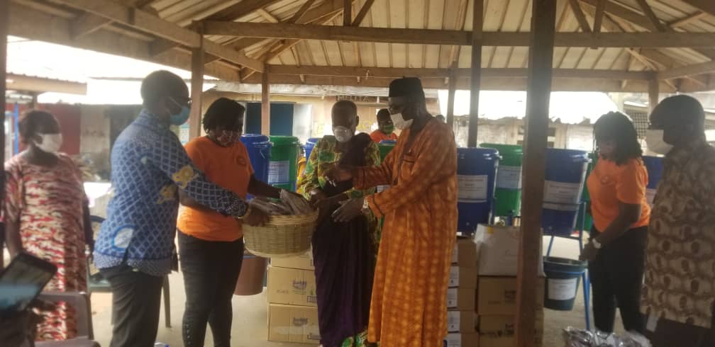 WinE donates covid-19 items to 3 market centres in Accra, Tema and Kumasi