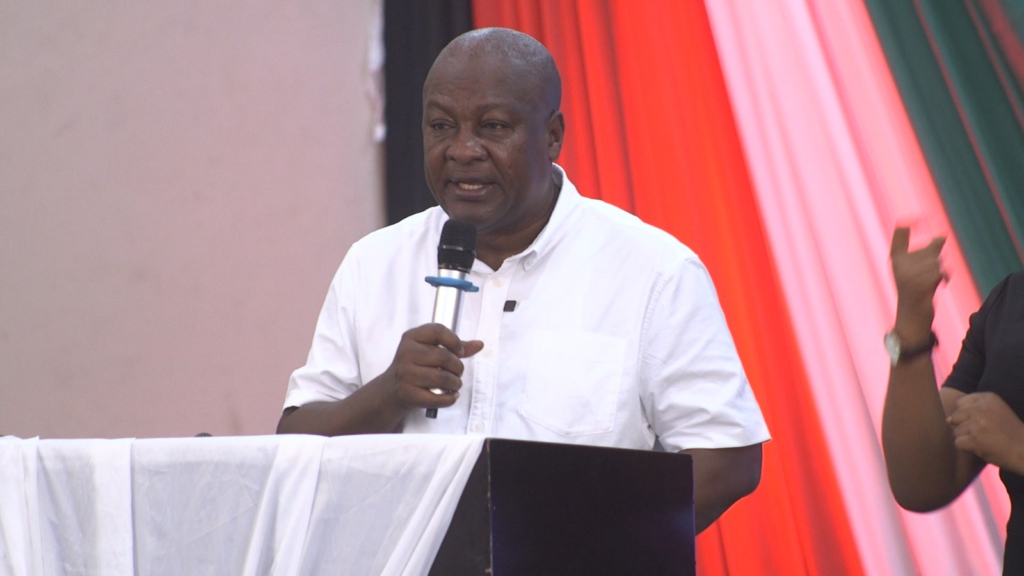 Mahama blames NPP government for poor roads in cocoa-growing areas