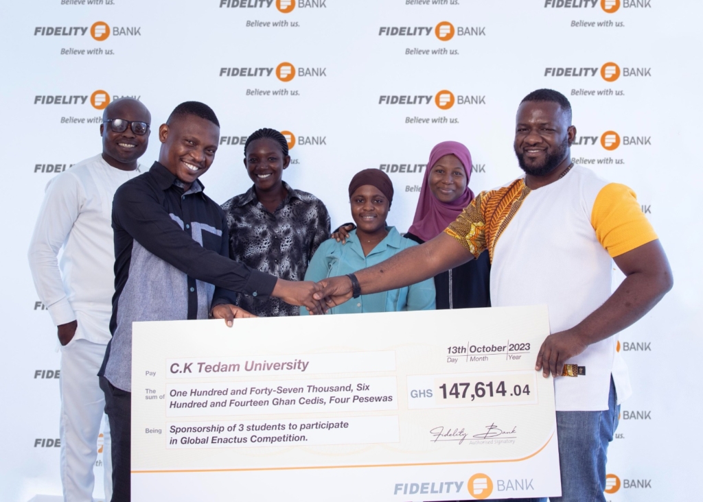 Fidelity Bank empowers Enactus CKT-UTAS with GH¢147,614 to Shine at the Enactus World Cup 2023