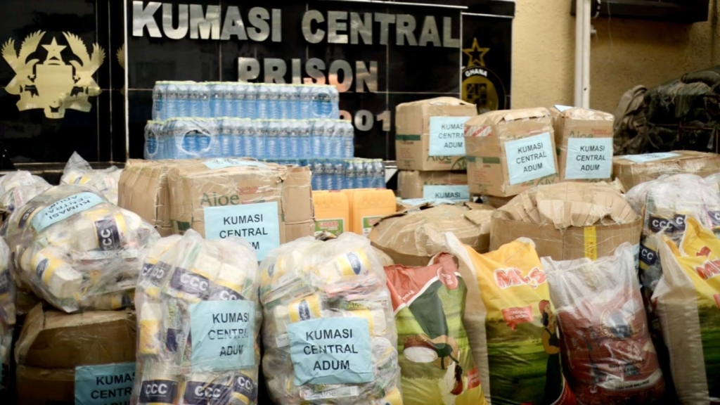 Calvary Charismatic Center (CCC) donates to 3 prisons in Kumasi