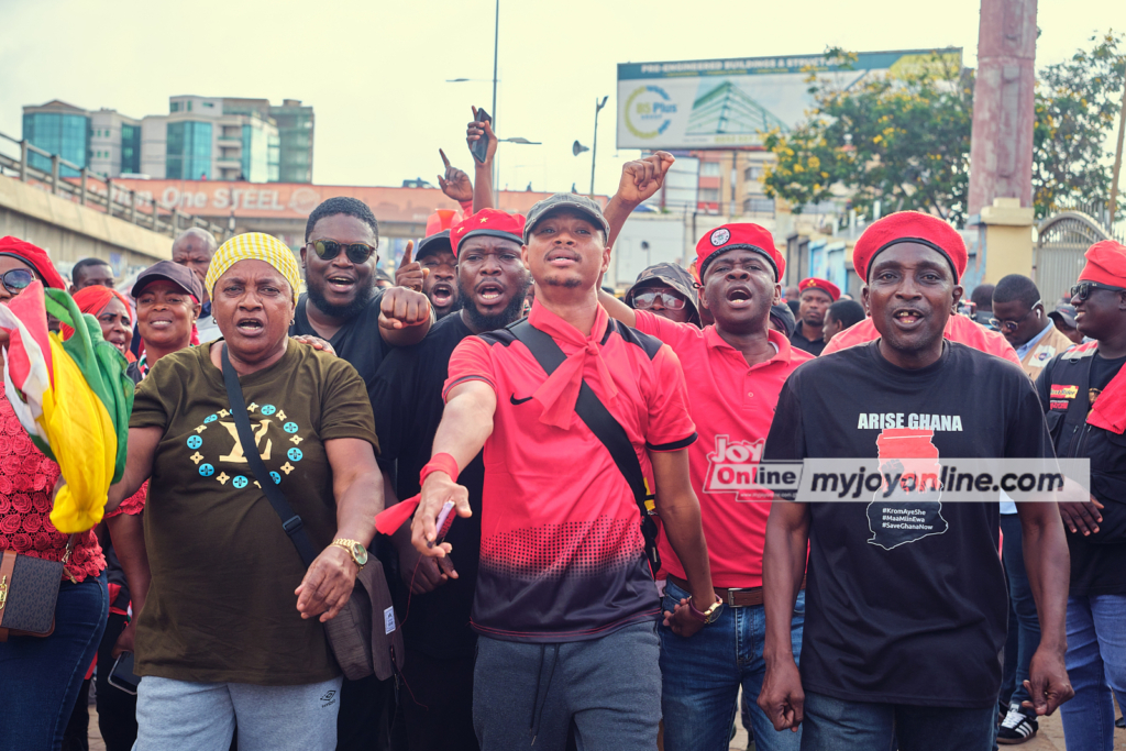 #OccupyBoG demo in pictures: They came, they marched and charged