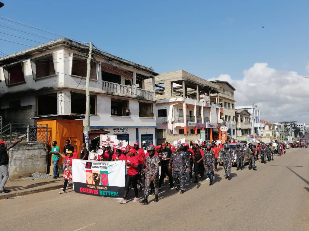 Concerned residents of Takoradi embark on “Sekondi-Takoradi Deserves Better” demonstration