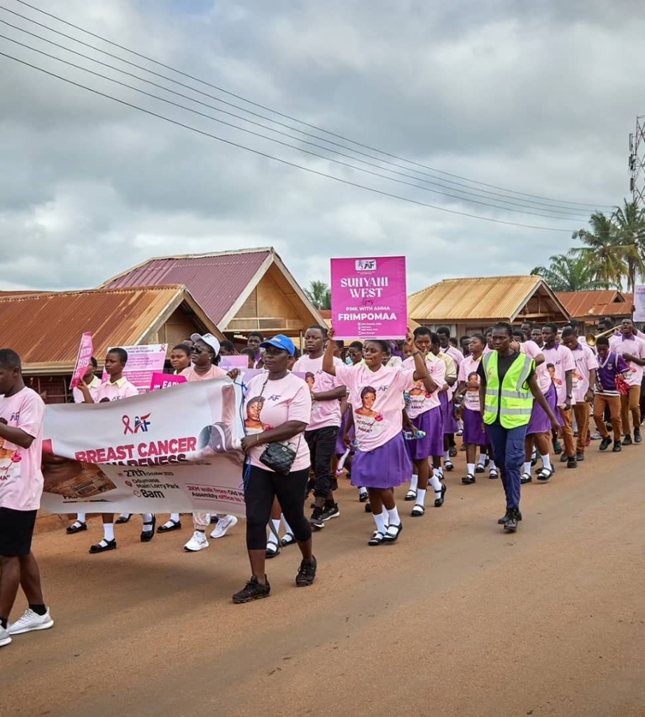 Breast cancer awareness: Sunyani West goes pink with Amma Frimpomaa
