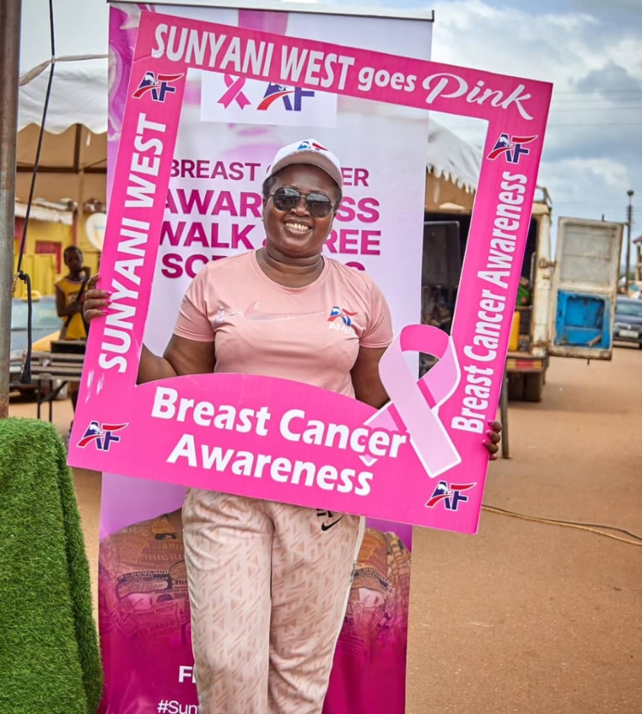 Breast cancer awareness: Sunyani West goes pink with Amma Frimpomaa