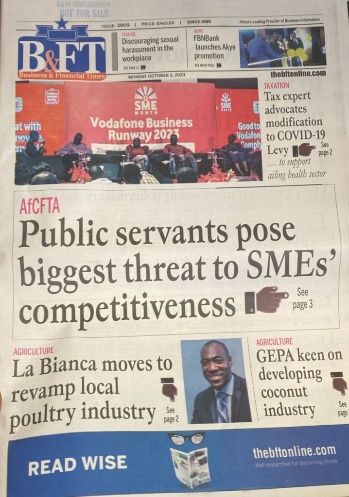 Today’s frontpages: Monday, October 2, 2023 5 WhatsApp Image 2023 10 02 at 09.30.41