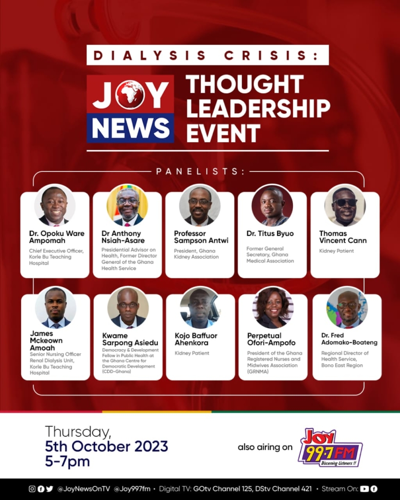 Livestream: Dialysis Crisis - JoyNews Thought Leadership Event underway
