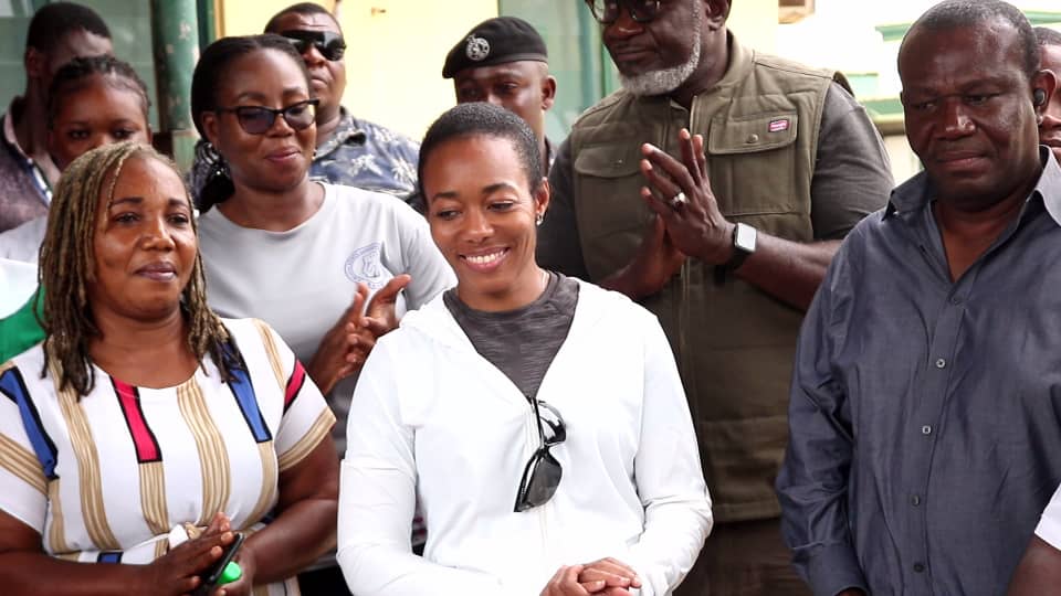 Zanetor Rawlings lends hand to flood victims in South Tongu