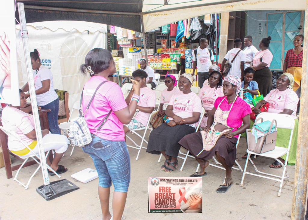 ASA Savings and Loans holds breast cancer screening in Koforidua