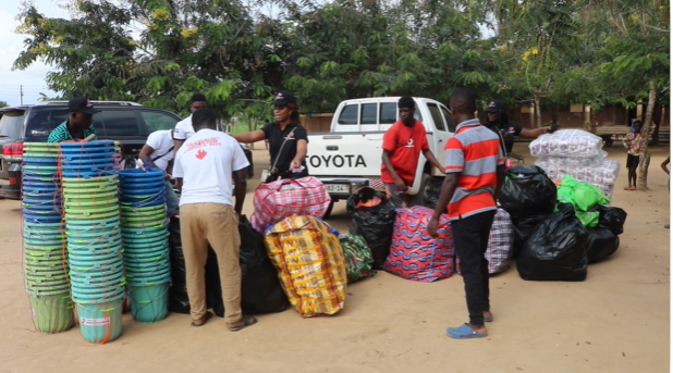 NGO donates hygiene items to flood victims in Lower Volta Basin