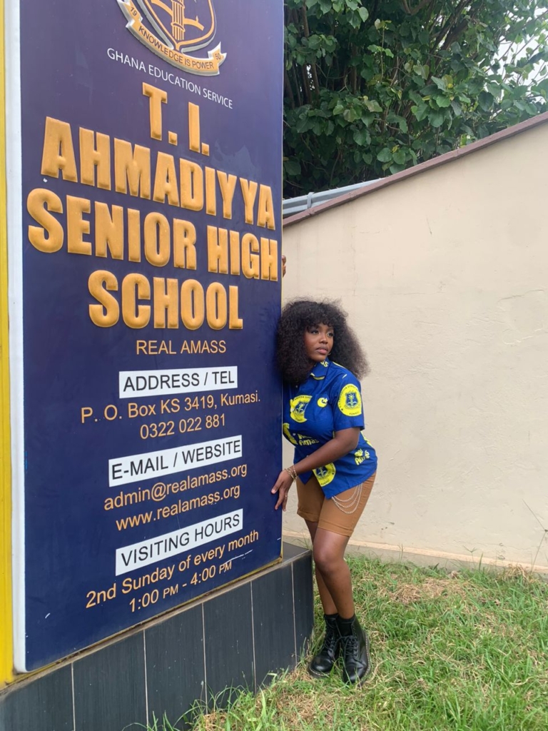 Gyakie pays exciting visit to alma mater T.I Amass in Kumasi