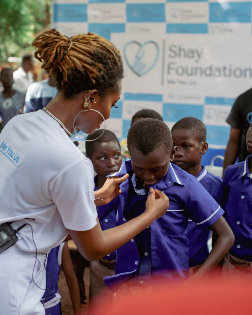 Wendy Shay's 'Shay Foundation' donates to Weija Presby School