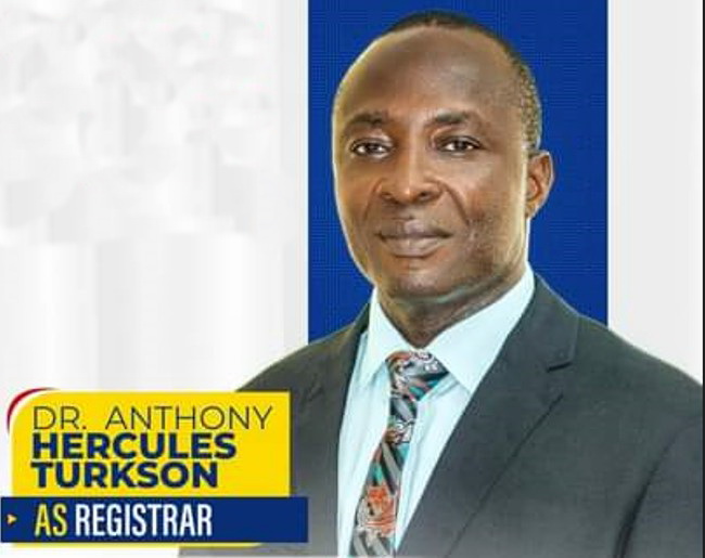 Dr Anthony Hercules Turkson, Registrar of the University, Cape Coast Technical University