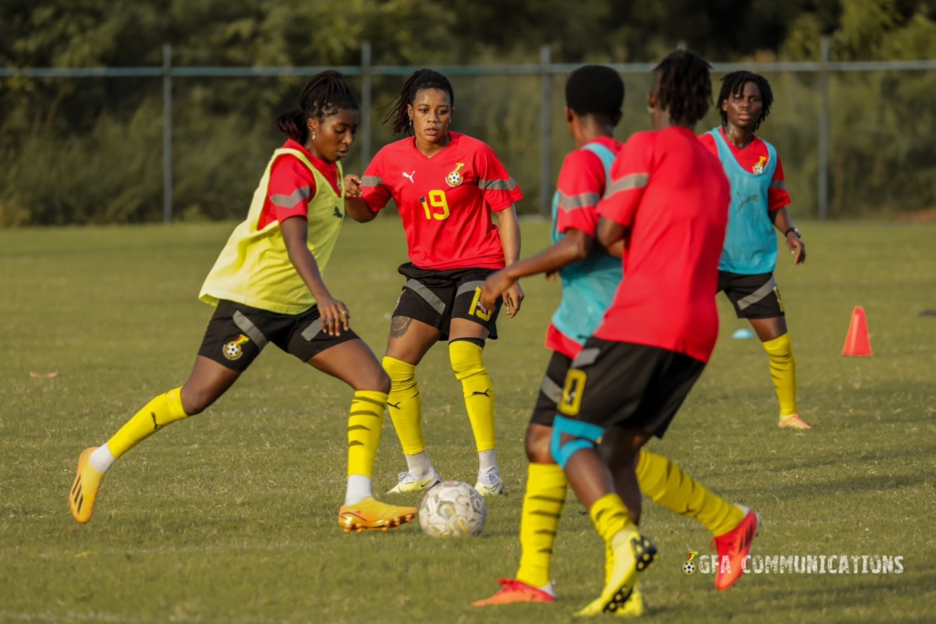 Photos: Black Queens hold first training session ahead of final WAFCON qualifier against Namibia