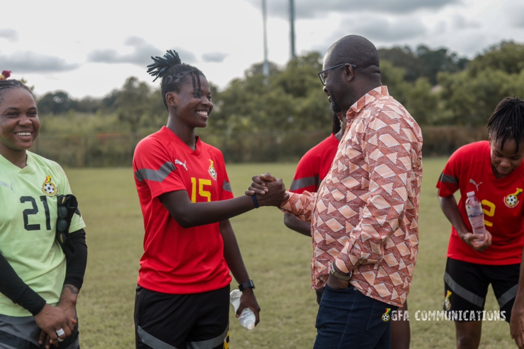 Photos: Black Queens hold first training session ahead of final WAFCON qualifier against Namibia