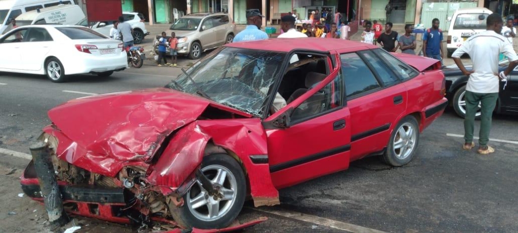 Police dispatch rider injured in head-on collision while escorting high-profile person in Kumasi