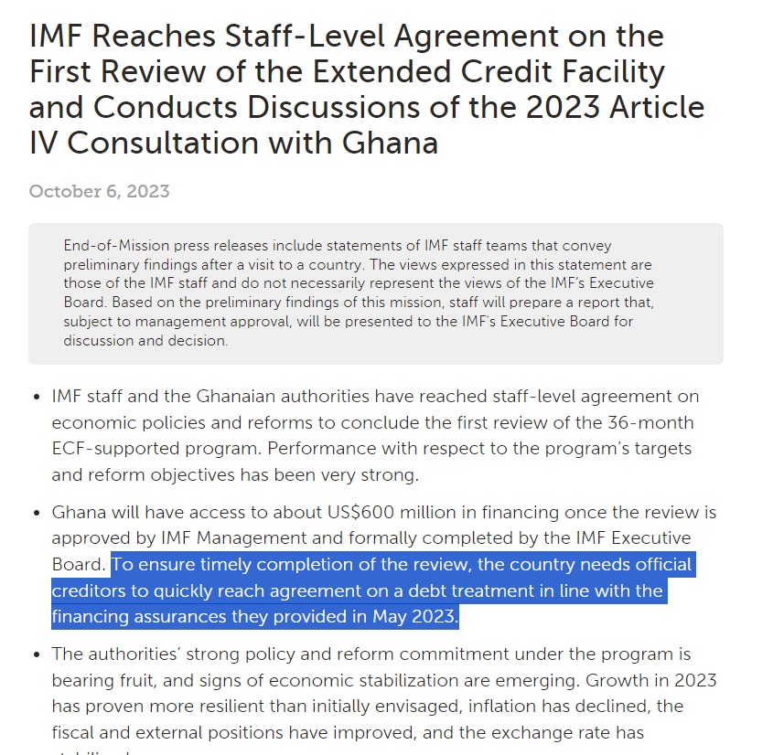 Fact-check: Did Ghana miss November 1 IMF timeline?