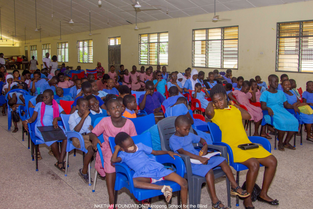 Photos: Nketiah Foundation donates to Akropong School for the Blind
