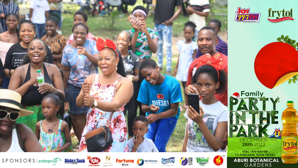 Fun galore as Aburi Botanical Gardens bursts at the seams with Joy FM Family Party in the Park