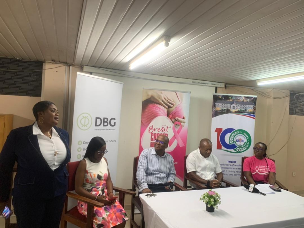 DBG supports KBTH, 37 Military Hospital breast cancer units; pledges to continue for the next 5 years