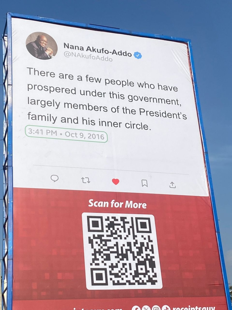 Anti-Mahama, anti-Bawumia 'throwback' billboards emerge in Accra ahead of Election 2024