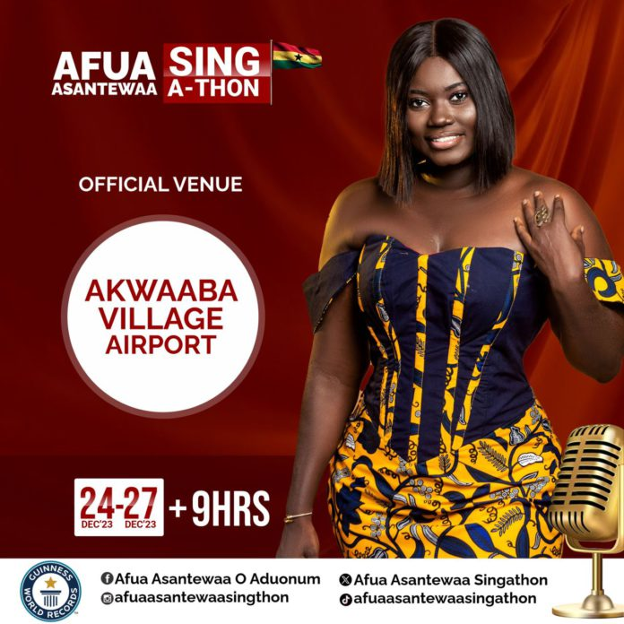 Afua Asantewaa begs ECG to refrain from power cuts during Guinness World Record attempt
