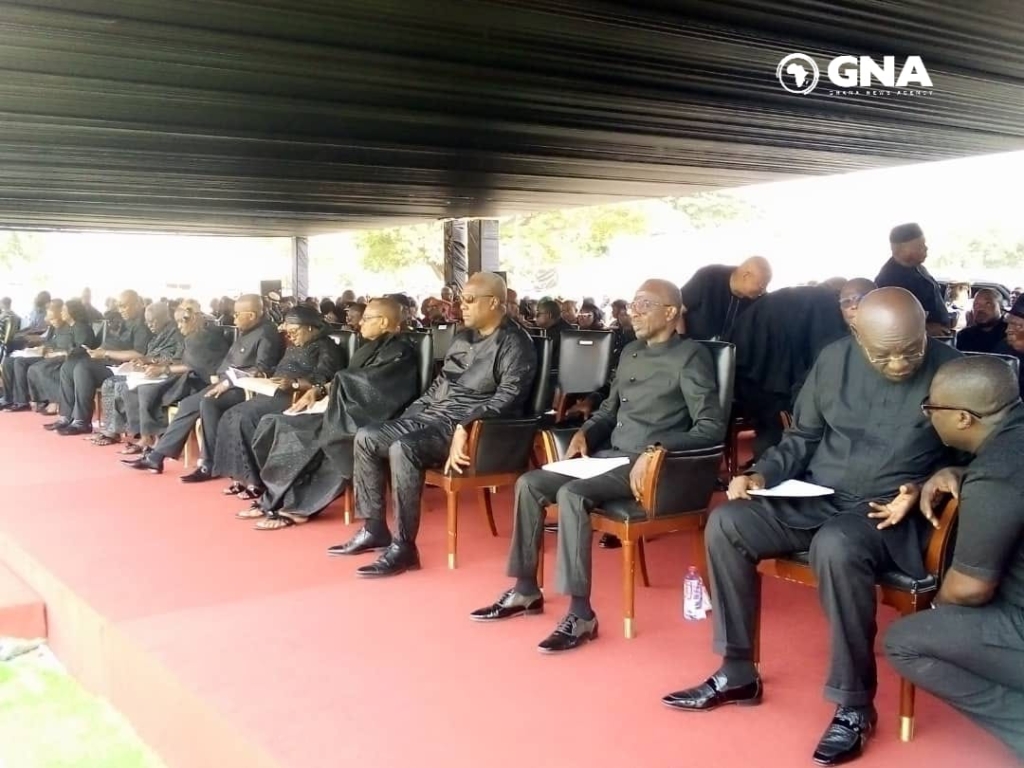 Politics ET Mensah Some Statesmen at the burial service of ET Mensah