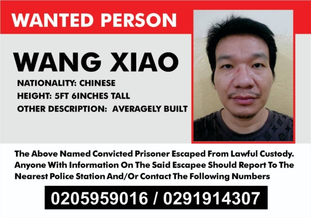 Chinese inmate at Nsawam Prison escapes while receiving medical care at Korle Bu Hospital