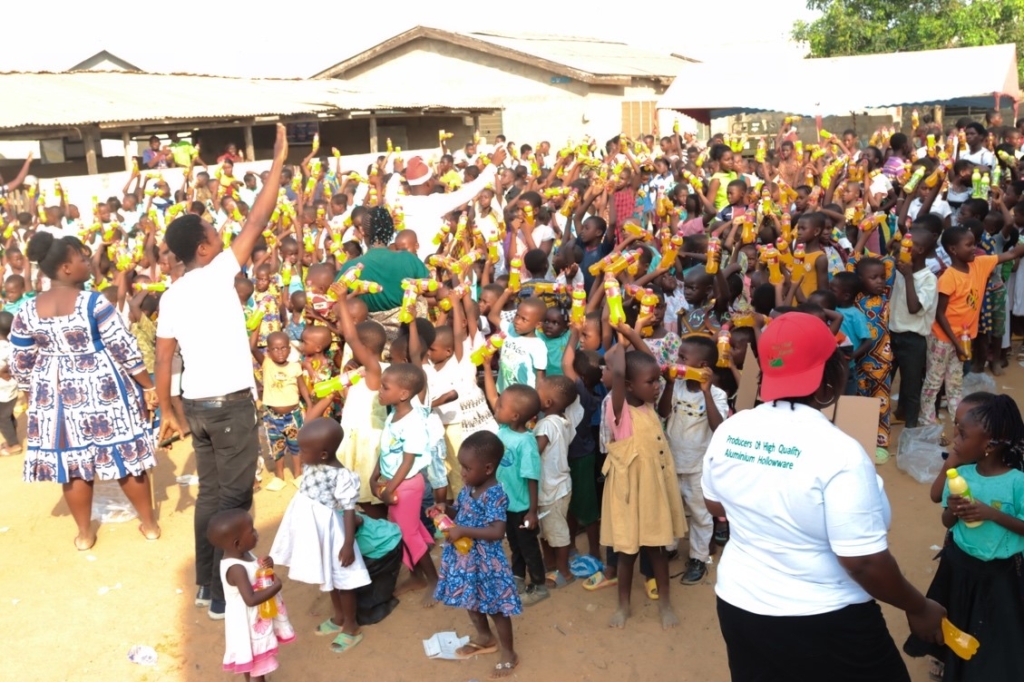 Rose Aluminium Company Ltd feeds needy and vulnerable children as part of its Corporate Social Responsibility