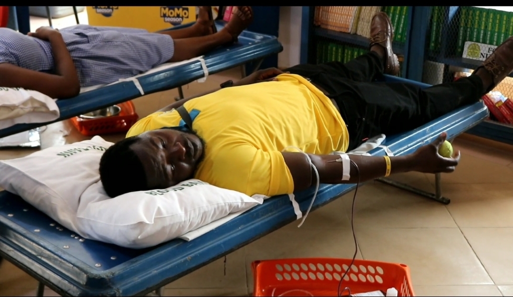 MTN Ghana Foundation's Valentine's Day Blood donation exercise takes place in Awudome, St. Paul’s SHS