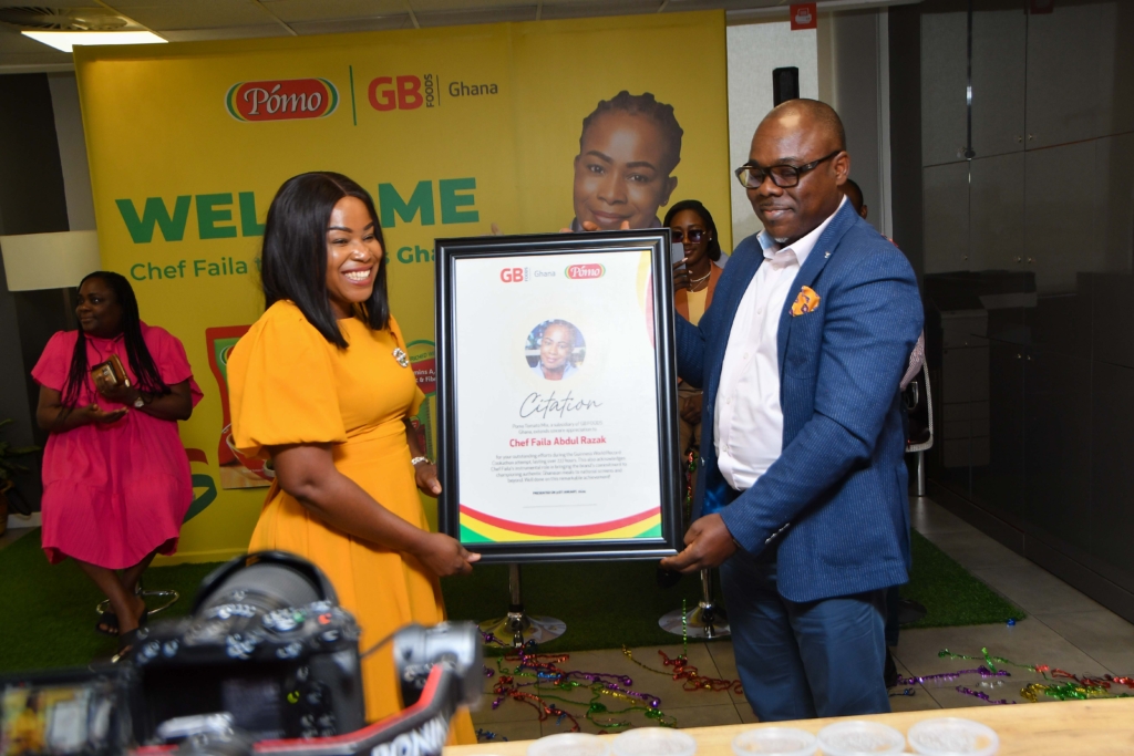 Chef Faila visits GBFoods Ghana: Celebrating Ghanaian talent and success