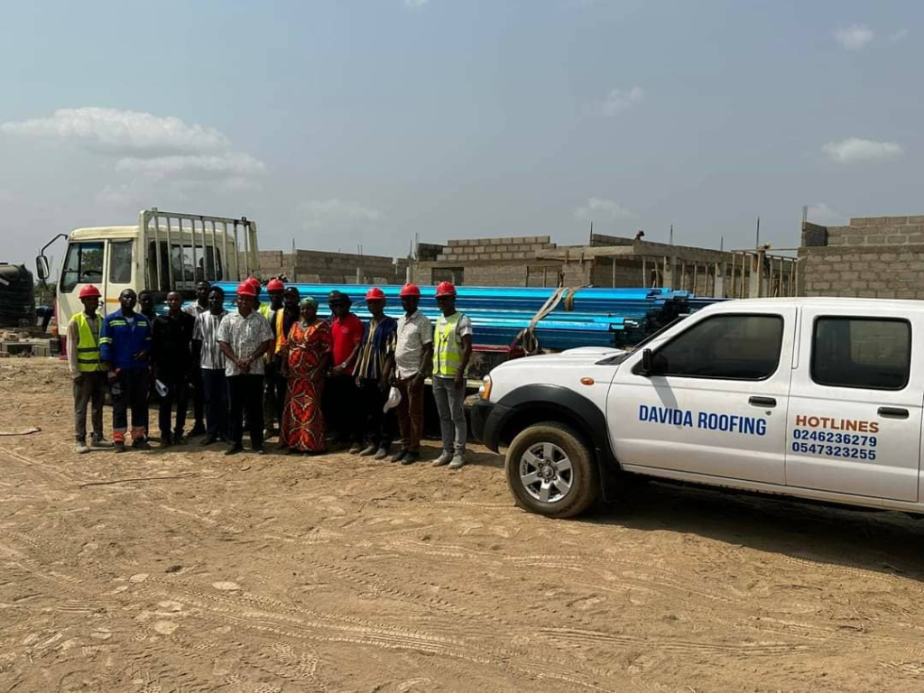 Davida Roofing Systems supports Mepe Resettlement Project