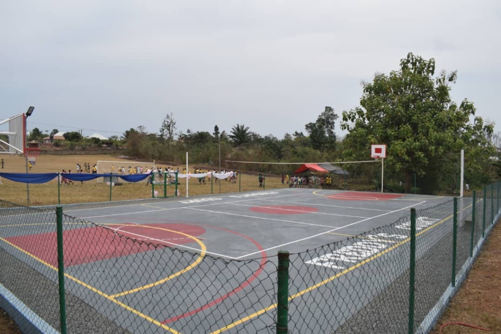 Suaman NPP parliamentary candidate constructs multipurpose sports court for Dadieso SHS