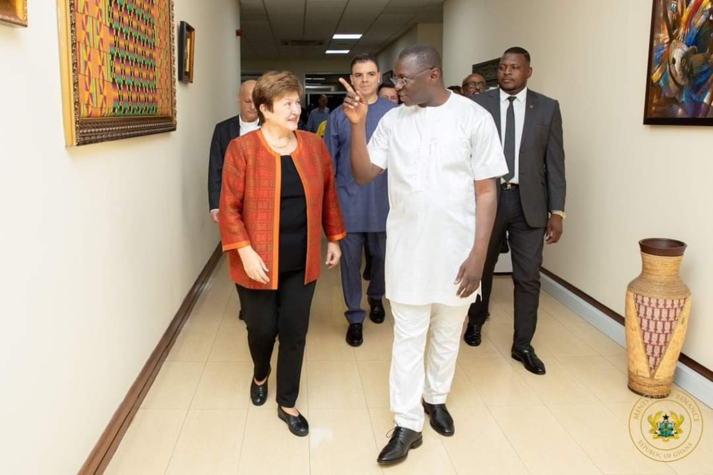 IMF boss arrives in Ghana; will meet Akufo-Addo, Finance Minister, BoG Governor, others