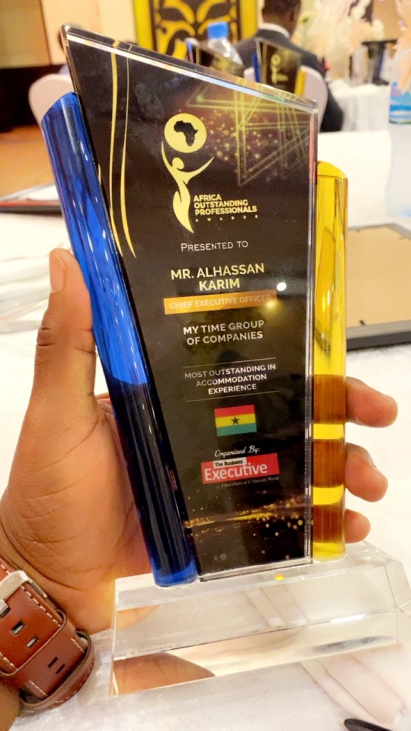 My Time Group of Companies CEO wins big at Africa Outstanding Professionals Awards