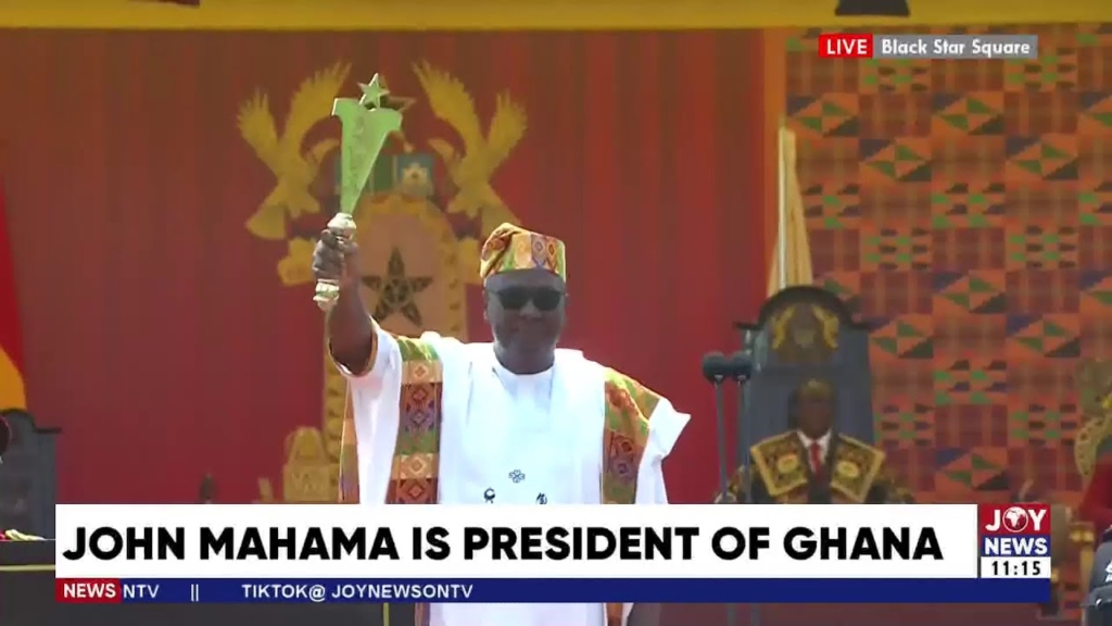 Decoding Mahama’s bold white Agbada and Adinkra symbols on Inauguration