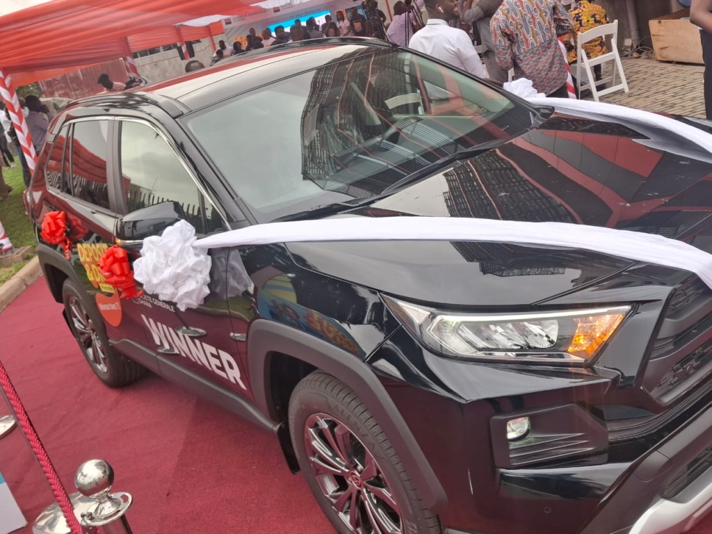 SG Ghana “Deposit and Drive Promo” winner drives home brand-new Toyota RAV4