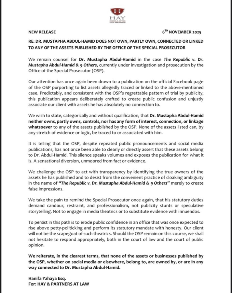 Ex-NPA boss Abdul-Hamid denies ownership of assets listed by OSP Ex-NPA boss Abdul-Hamid denies ownership of assets listed by OSP