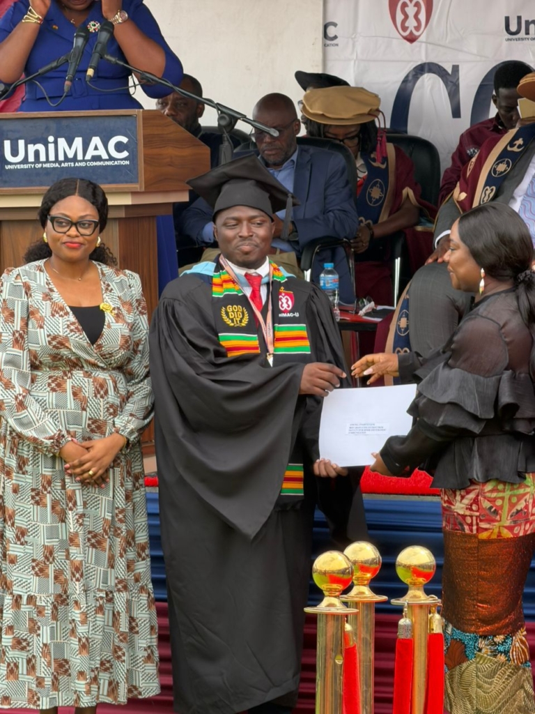 UniMAC–IJ’s Eugene Gyamfi Ansong sweeps two top awards at 4th congregation