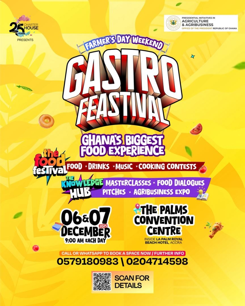 Ghana’s culinary landscape set for a bold transformation as Charterhouse unveils the first-ever “Gastro Feastival”