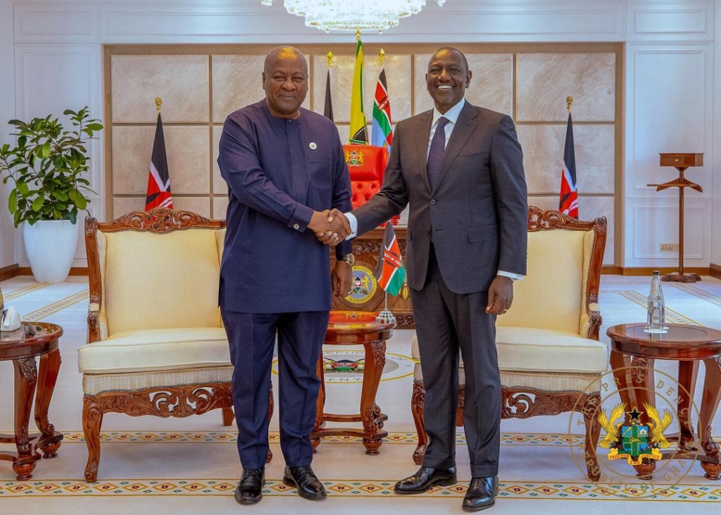 Photos of Mahama with Kenya’s William Ruto Photos of Mahama with Kenya’s William Ruto