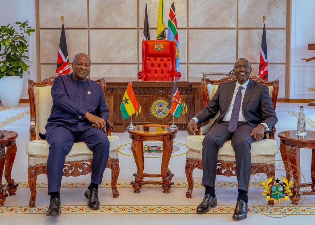 Photos of Mahama with Kenya’s William Ruto Photos of Mahama with Kenya’s William Ruto