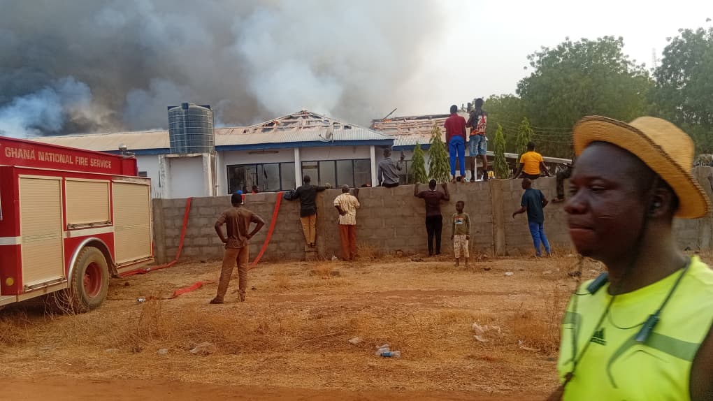 Fire guts Saboba Hospital's Children Ward