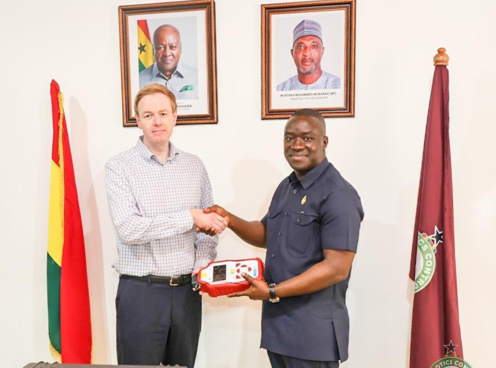 NACOC receives £56,752 drug detection equipment from Home Office International Operations